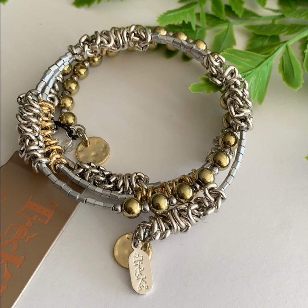 Unique & Fun coil wrap bracelet- Boutique NWT